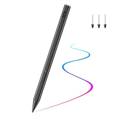 TiMOVO Magnetic Stylus Pen Compatible with Remarkable Paper Pure/Pro/Pro Move with Eraser Digital Pen for Remarkable Paper Pure with Palm Rejection 4096 Pressure Sensitivity & Spare Nibs Black
