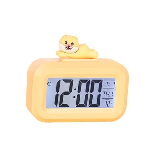 Reloj Despertador Digital LED Reloj Despertador de Anime de fácil configuración y fácil Lectura.(Cartoon E)