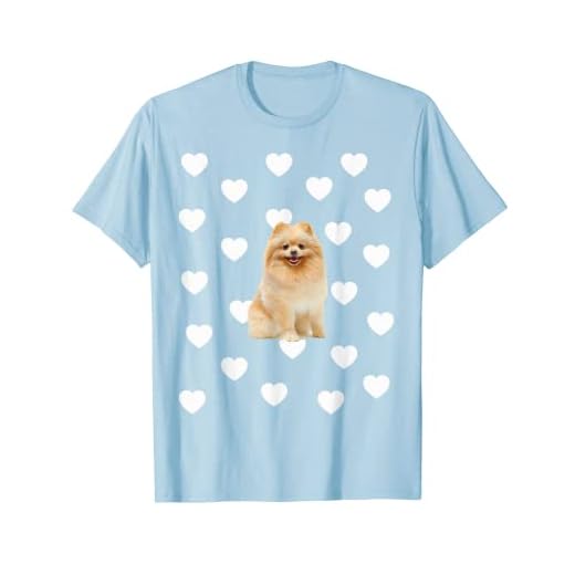 Temática de perro de Pomerania Love Hearts Camiseta
