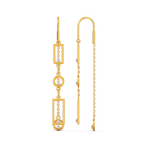 Image of Joyalukkas 22k (916) Purity BIS Certified Sui Daga Gold Earrings For Women