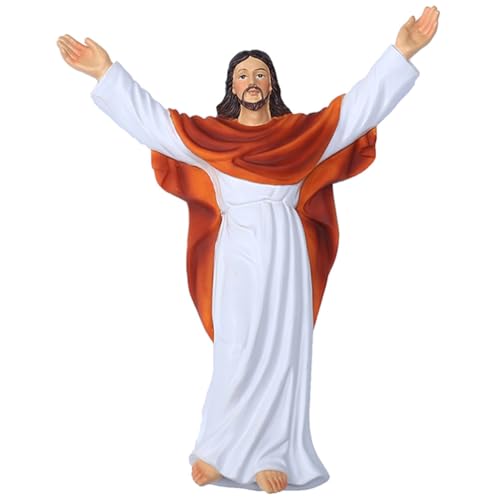 Figurine Jésus résine décoration murale sacrée accessoire de décor intérieur église - 3