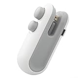 Dispositivo portátil del cierre del bolso de la viruta con integrado para la capacidad de carga (blanco)
