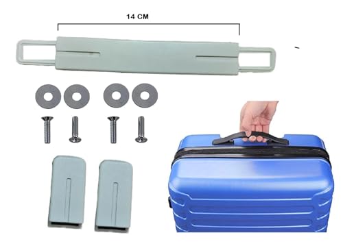 Image of Luggage Wheel,Handle,Lock Only for Replacement and Repair for VIP, Safari, Skybag, Amrican Tourister Suitcases Luggage Part (1 Pcs Grey Handle)