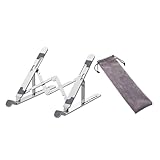 TOGEVAL Aluminium Laptop Ständer Faltbar Höhenverstellbar Ergonomisch Faltbarer Computer Halter...