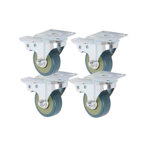 Roulettes de 2 pouces pour stopper les vibrations de chariot industriel avec frein