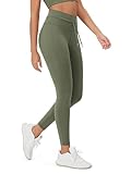 ODODOS Women's Drawstring Tie Leggings 25