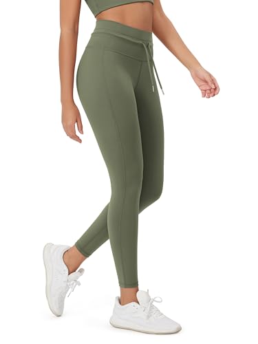 ODODOS Women's Drawstring Tie Leggings 25