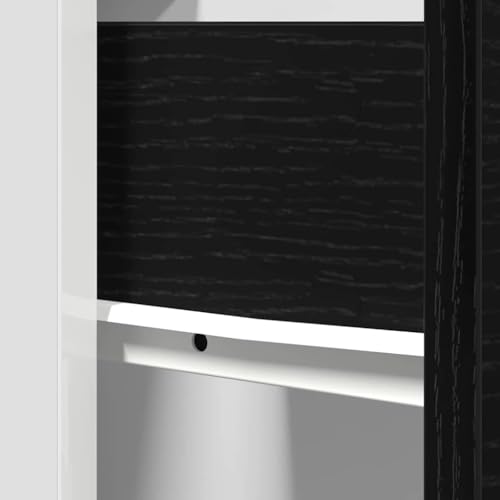 Miniatura 8 de Vidaxl Gabinete Con Cajones Riga Roble Negro 50 X 46 X 81,5 Cm, Amplio Espacio, Muebles De Cocina Modernos, Utilidad Duradera, Diseño Rectangular, Soluciones Inteligentes Para Organización