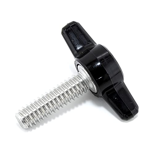 GRAINGER APPROVED Knurled Thumb Screw, 1/4-20 x 0.75 Inches, 10 Pack