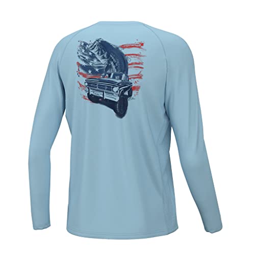 HUK Boy's Kc Pursuit Long Sleeve, Fishing Shirt for Kids