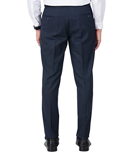 Image of Mc Henry Men's Regular Fit Wrinkle Free Stretchable Formal Trousers for Men