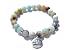 Produktbild Armband Amazonit Mode Yoga Chakras von wertvollen Rechnungshof Runengravur Natursteine für Mann Frau ideal für Yoga, Reiki, Chakras, Meditation