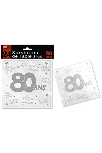 Télécharger 24 Serviettes de table blanches 80 ans PDF
