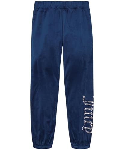 Image of Juicy Couture Girls' Pull-On Plush Velour Jogger, Ribbed Waist & Cuffs