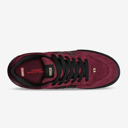 Globe Men's Encore-2 Skate Shoe, Port/Black, 122