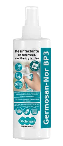 BACTERISAN Germosan Nor BP3, Desinfectante Multiusos, Elimina El 99,99% De Virus, Gérmenes Y Bacterias De Todo Tipo De Objetos Superficies Y Textiles - 500 ml