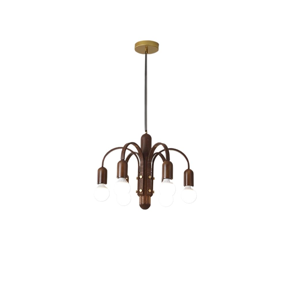 SYAXVOM Industrial Vintage Pendant Light E27×6 Flush Mount Hanging Ceiling Lamp Lighting Fixture Chandelier for Loft Bar/Kitchen/Island/Living Room/Dining Room/Bedroom
