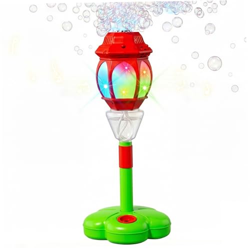 Machine à bulles automatique rouge avec télécommande et musique pour enfants