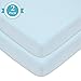 American Baby Company 2 Pack 100% Natural Cotton Fitted Mini Crib Sheets 38