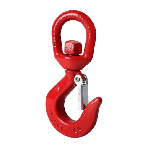 EXLECO Crochet de charge avec œillet rotatif, crochet de grue 1T crochet de charge rotatif...