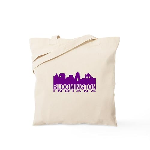 CafePress Bloomington Indiana Tote Bag Reusable Natural Beige Canvas Shopping Bag