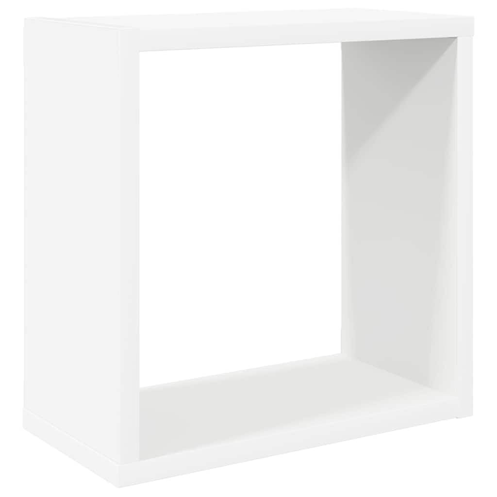 vidaXL Wandschappen kubus 6 st 30x15x30 cm wit