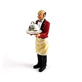  Butler und Platte mit Haube, Miniatur