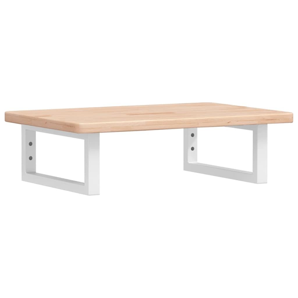 Supports en acier blanc et bois massif pour fixer votre vasque à poser