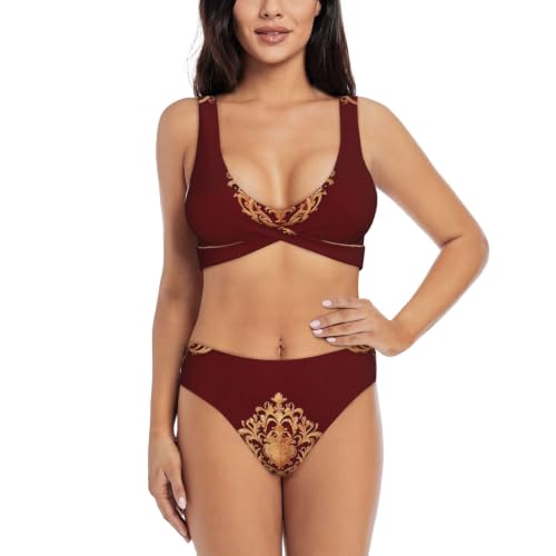 Maillot de bain deux pièces push-up pour des vacances d'été élégantes en bikini