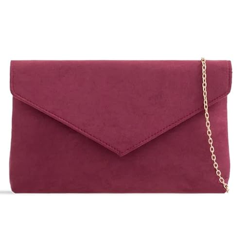 Sac à main bandoulière daim synthétique enveloppe mariage soirée pochette femme élégante