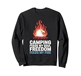 camping feeds my soul 4 luglio camping felpa