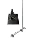 Produktbild PremiumX Basic X120-48 SAT TV Dachsparrenhalter 120cm Mast 48mm Dach-Sparren-Halterung für Satelliten-Antenne Satellitenschüssel | ALU-Ziegel Manschette schwarz
