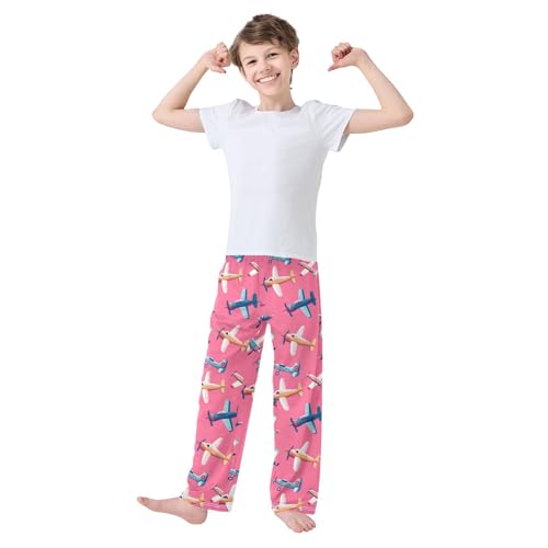 ALAZA Airplane Funny Pajama Pants Long Sleep Pant Pajama Bottoms Elastic Waist with Pockets3