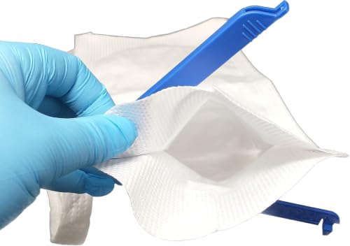 Image of Vakly Large Refillable Ice Bags 6.5 x 14, Reusable Ice Pack with Clamp Closure, Soft Outer Covering & Leak-Resistant Inner Layer for Hospital, Home & Sports Use 50 Pack