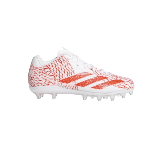 adidas Kids Boys Adizero Electric.2 Football Sneakers Shoes - Orange, White - Size 2 M