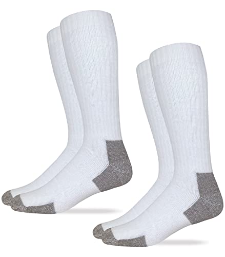 Carolina Ultimate Mens Ultra-Dri Over the Calf Steel Toe Work Boot Socks 2 Pair Pack
