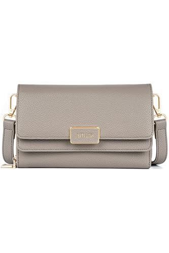 Handtasche Damen Klein, BITUOR Kleine Handy Umhängetasche, PU Leder Handytasche, Mini Crossbody Bag mit Kartenschlitz, Fraun Schultertasche Elegant mit Verstellbar Schultergurt für Party Freizeit Date