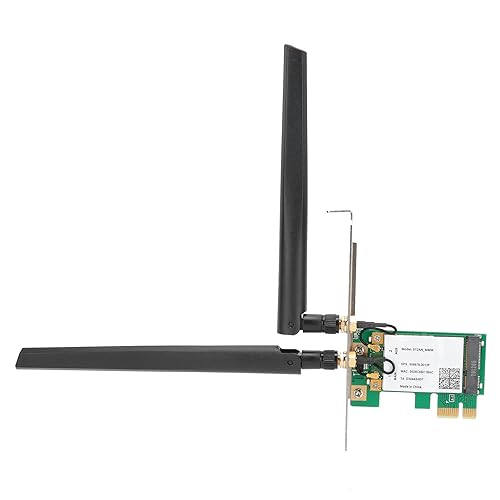 Tarjeta de Red Inalámbrica PCIe 2.4GHz/5GHz 300Mbps para PC de Escritorio, Adaptador WiFi de Banda Dual 802.11AN con Antenas, Soporta Windows 7/8/10 miniatura 2