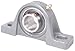 Peer Bearing UCP211-32-TRL Pillow Block, Standard Shaft Height, Wide Inner Ring, Relubricable, Anti-Rotation Pin, Set Screw Locking Collar, 2 Triple Lip Seals, Cast Iron Housing, 2" Bore, 2-1/2" Shaft Height, 6-23/32" Bolt Center