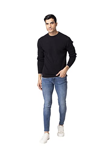 Image of Allen Cooper Solid Sweater for Men