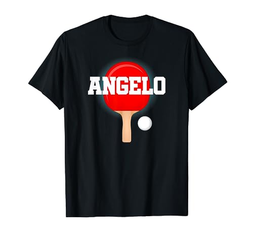 Angelo Name - Raqueta de tenis de mesa para niños Camiseta