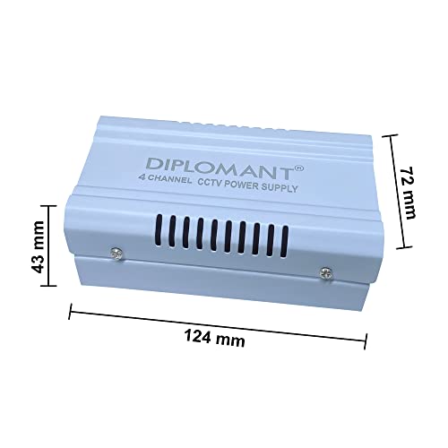 Image of Elove 5 Amp (12VDC) 4 Channel SMPS for CCTV [Iron Powder Coated Material] Power Supply Adapter up to 4 CCTV Security Cameras for Video Surveillance Camera System, Dome, Bullet Cameras