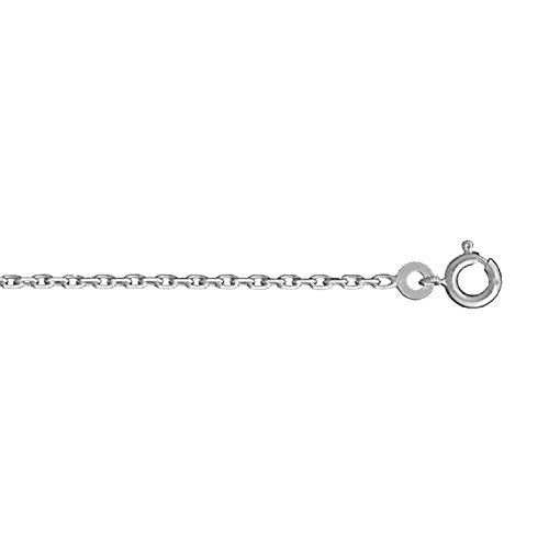 HELIOS BIJOUX Chaîne forcat 2mm 50cm argent + écrin (offert) + Certificat d'Authenticité Argent 925‰