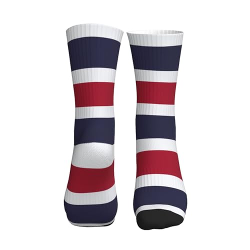 Thailand Flag Athletic Socks Sport Running Calf Socks Performance Breathable Socks For Men Women2