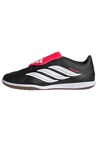 adidas Unisex Club Sala Fold-Over Tongue Indoor Football Shoes, Core Black/FTWR White/Lucid Red, 44 2/3 EU