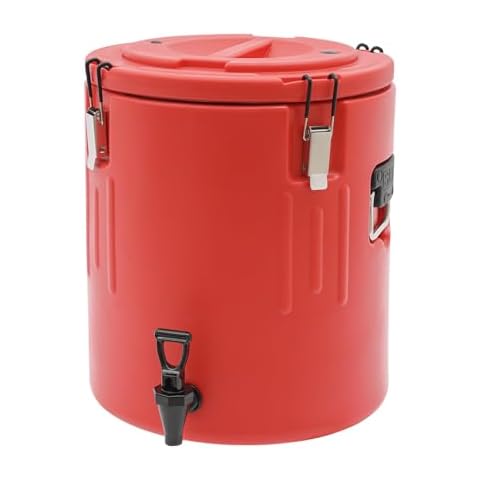 Insulated Beverage Dispenser 10 Gallon Large Hot & Cold Drink Dispenser with Spout, Stainless Steel Coffee Urns Water Dispenser for Cafeteria Restaurant Canteen Kitchen (10Gal 40L) Cover
