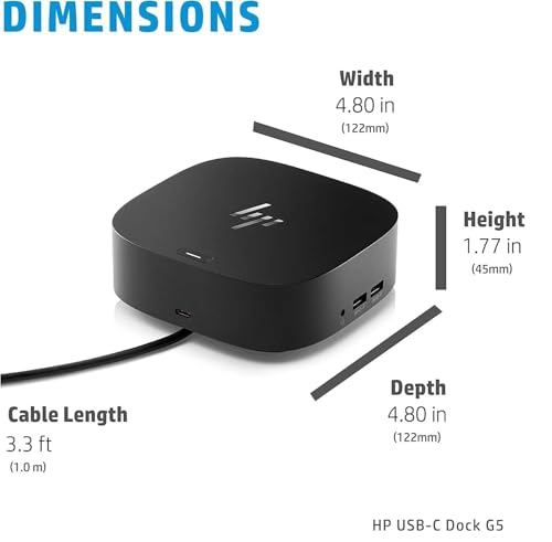 HP USB-C Essential Dock G5 8 in 1 Two Dedicated Charging USB HP USB-C Essential Dock G5 8 in 1 Two Dedicated Charging USB