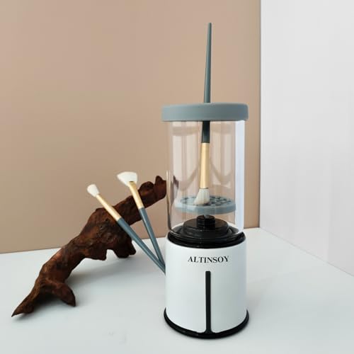 ALTINSOY Makeup Brush Cleaner Machine - Electric Cosmetic Brushes Cleanser - Automatic Cleaning Tool - Fast Wireless Makeup Brush Washing - Gifts For Women - Makeup Brush Holder - Sponge Cleaners - Image 8