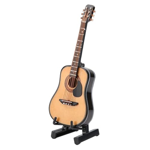 ミニチュアクラフト楽器 10 センチメートルミニギターモデル木製ミニチュアギターディスプレイ楽器の装飾品クラフト家の装飾