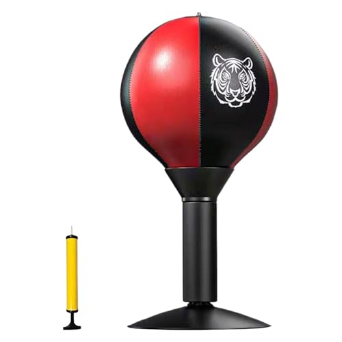 AMSLSIU Saco de Boxeo de Escritorio para Adultos y niños, Ideal para gimnasios en casa y oficinas, con Base de succión, Ideal para Entrenamiento de